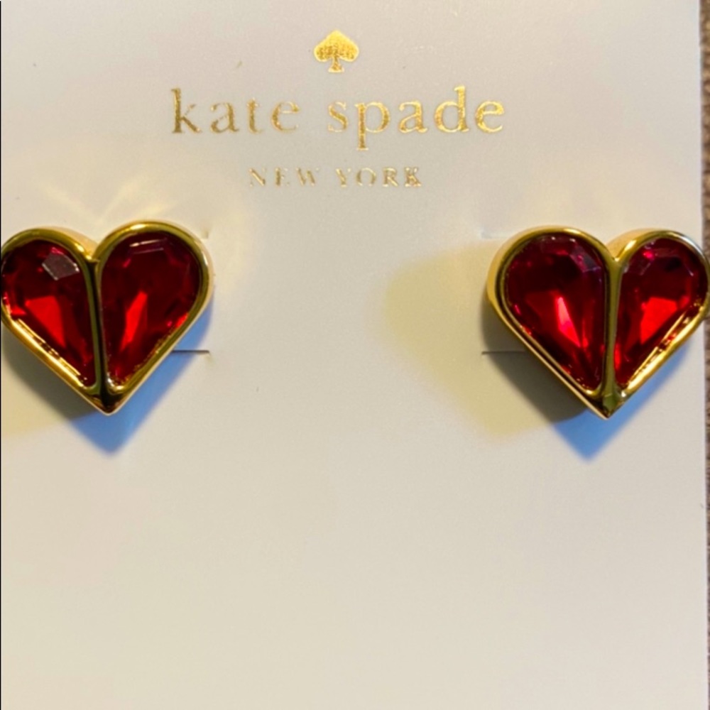 Kate Spade Heart Earrings. Never Worn.   The price is Firm.
